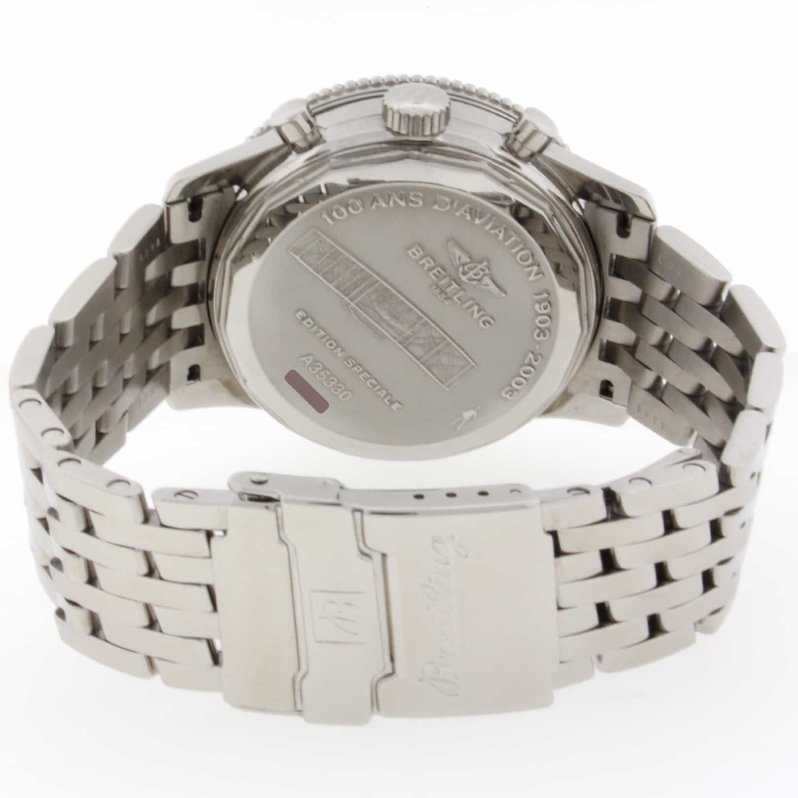 Breitling Montbrillant 1903 Flyback 42MM Special Edition Automatic Stainless Steel Mens Watch A35330 - Image 8
