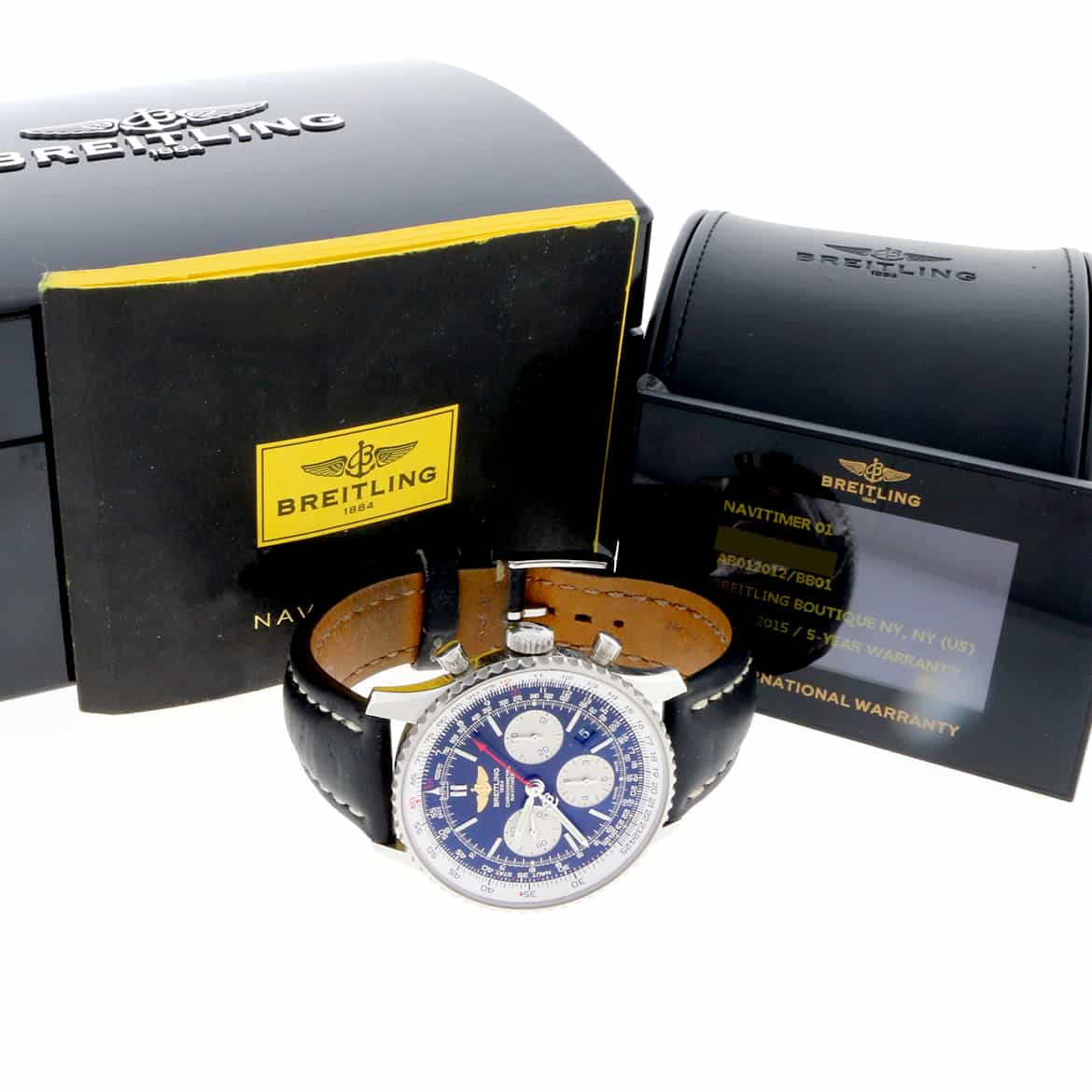 Breitling Navitimer 01 Chronograph 43MM Black Dial Automatic Stainless Steel Mens Watch AB0120 - Image 3