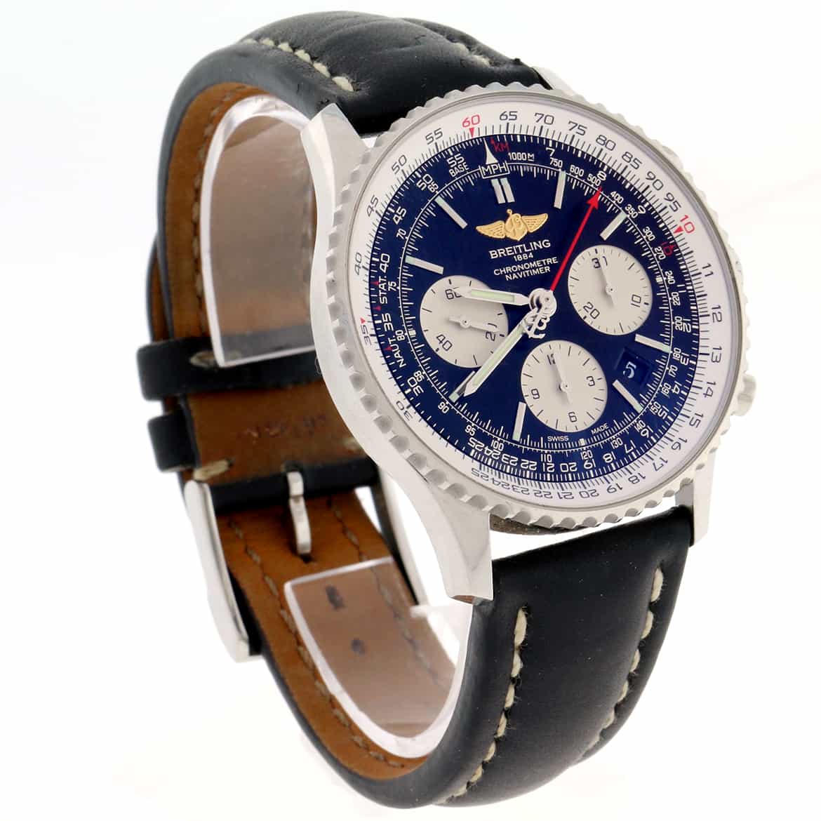 Breitling Navitimer 01 Chronograph 43MM Black Dial Automatic Stainless Steel Mens Watch AB0120 - Image 5