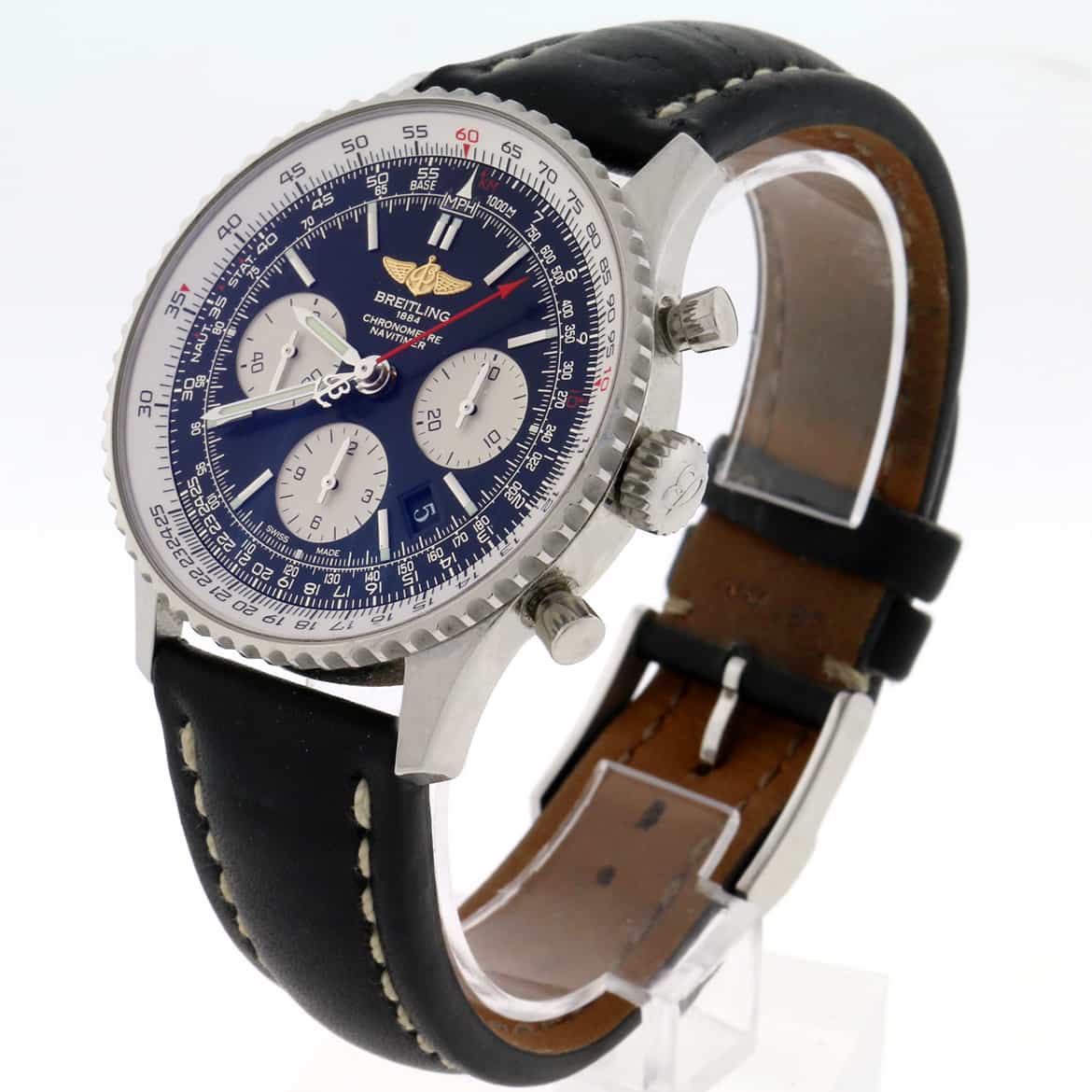 Breitling Navitimer 01 Chronograph 43MM Black Dial Automatic Stainless Steel Mens Watch AB0120 - Image 6