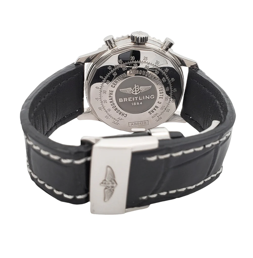 Breitling Navitimer 01 Chronograph 43mm Black Dial Steel Watch AB0120 Box Papers - Image 7