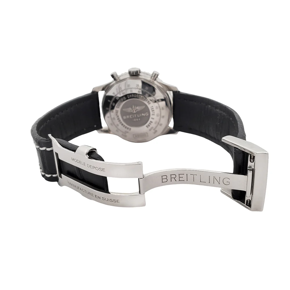 Breitling Navitimer 01 Chronograph 43mm Black Dial Steel Watch AB0120 Box Papers - Image 8