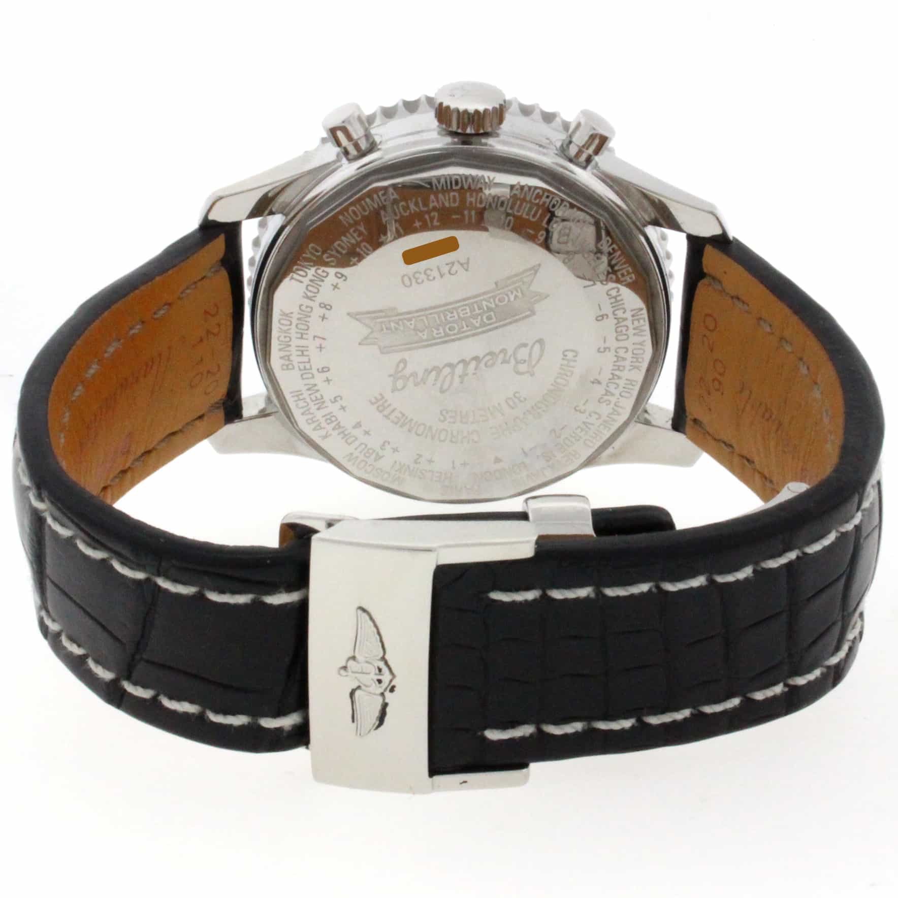 Breitling Navitimer Airborne 38MM Chronograph Calendar Automatic Stainless Steel Mens Watch A33030 - Image 7