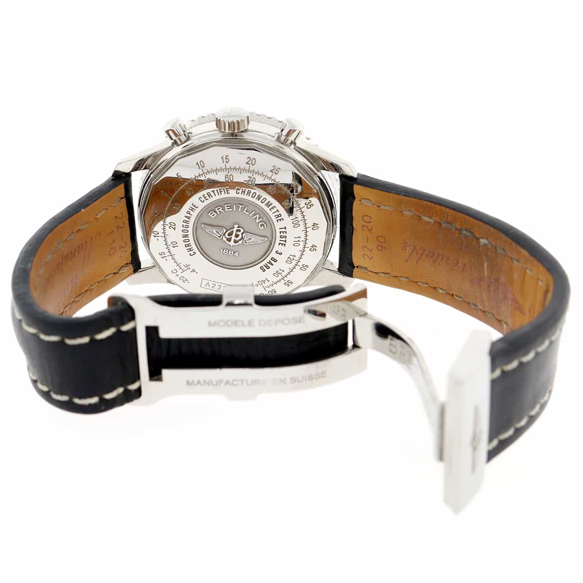 Breitling Navitimer Chronograph 42MM Black Dial Automatic Stainless Steel Mens Watch A23322 - Image 8