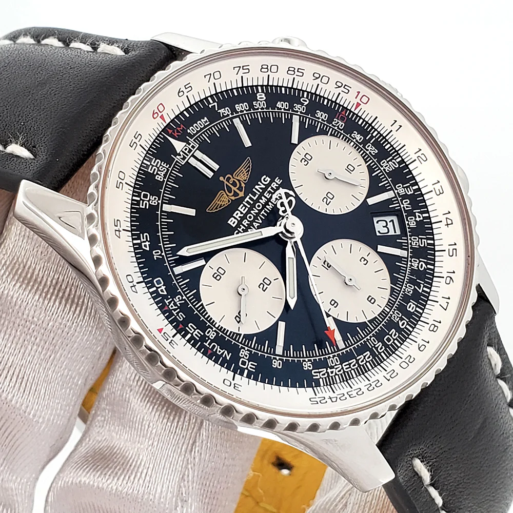 Breitling Navitimer Chronograph 42mm Black Dial Automatic Steel Mens Watch A23322 - Image 2