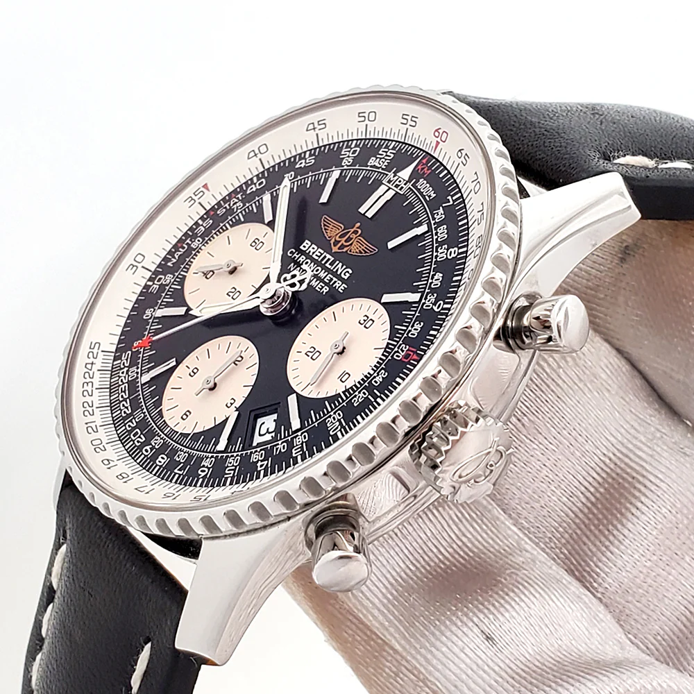 Breitling Navitimer Chronograph 42mm Black Dial Automatic Steel Mens Watch A23322 - Image 3