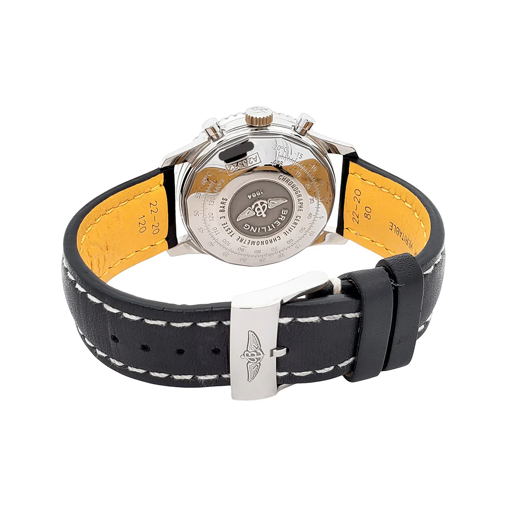 Breitling Navitimer Chronograph 42mm Black Dial Automatic Steel Mens Watch A23322 - Image 6