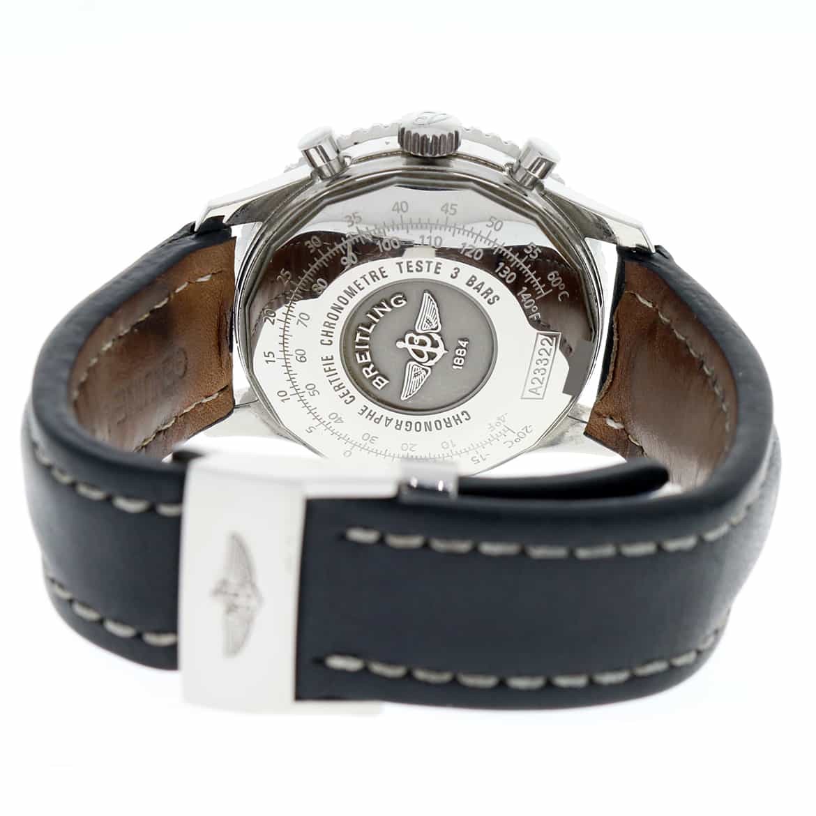 Breitling Navitimer Chronograph 42MM Silver Dial Automatic Stainless Steel Mens Watch A23322 - Image 6
