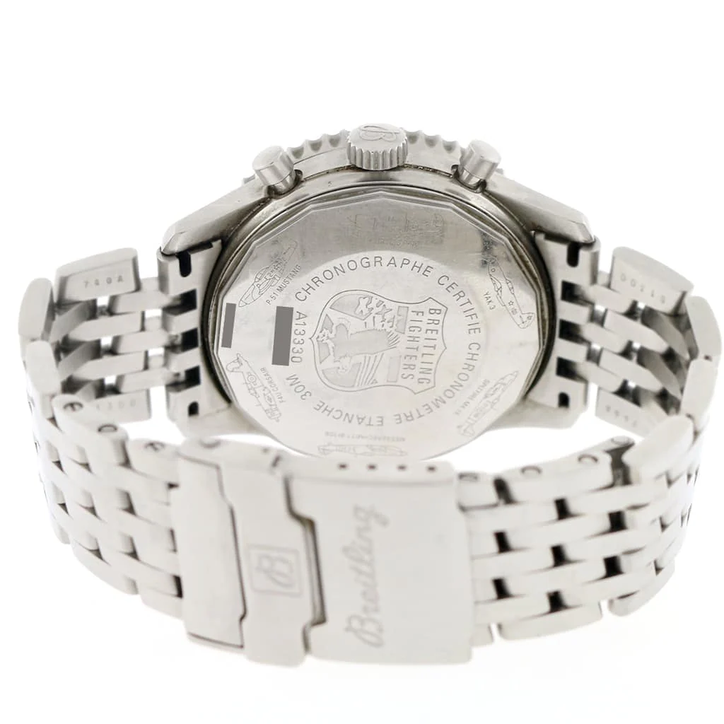 Breitling Navitimer Fighters 42MM Chronograph Cream Dial Automatic Stainless Steel Mens Watch A13330 - Image 6