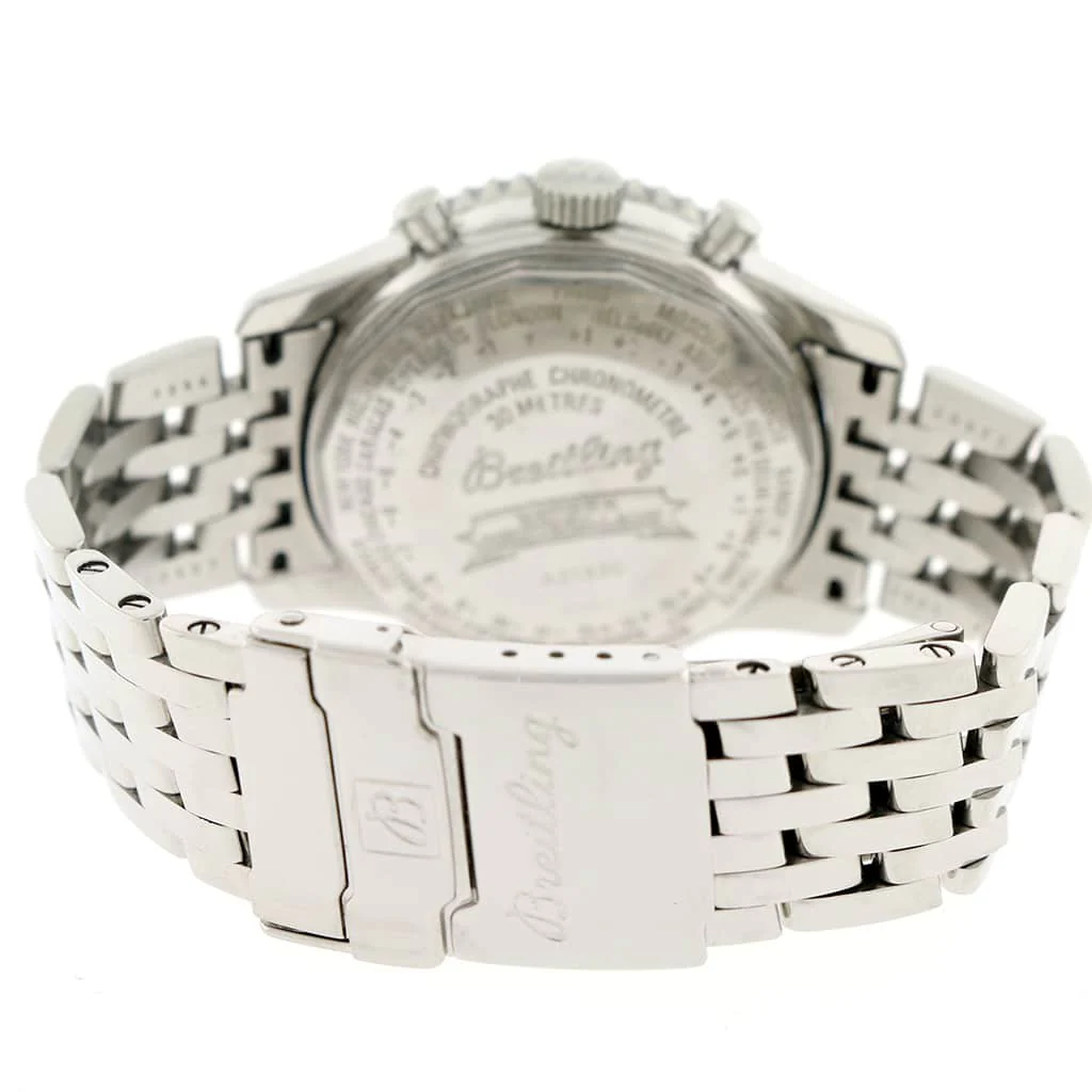 Breitling Navitimer Montbrillant Datora Calendar GMT Ivory Dial Chronograph 43MM Automatic Mens Watch A21330 - Image 6