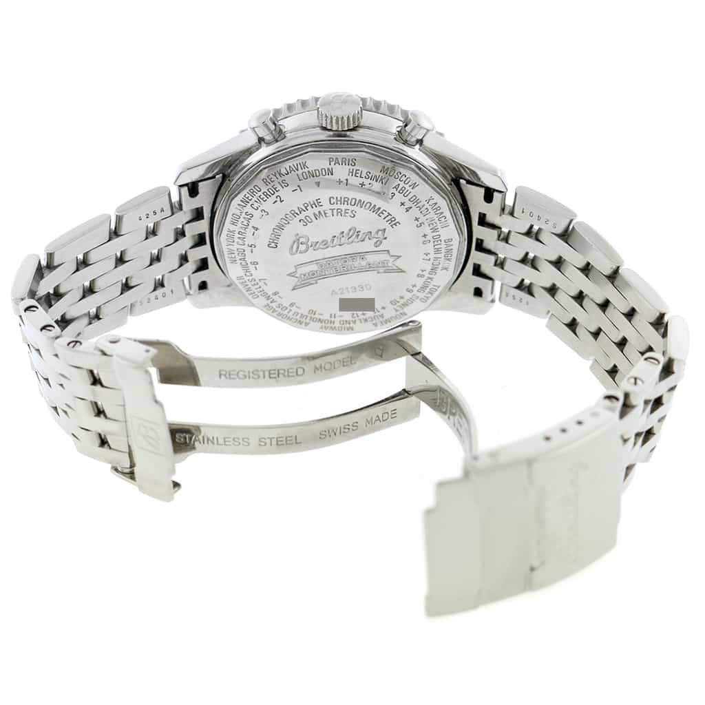 Breitling Navitimer Montbrillant Datora Calendar GMT Ivory Dial Chronograph 43MM Automatic Mens Watch A21330 - Image 7