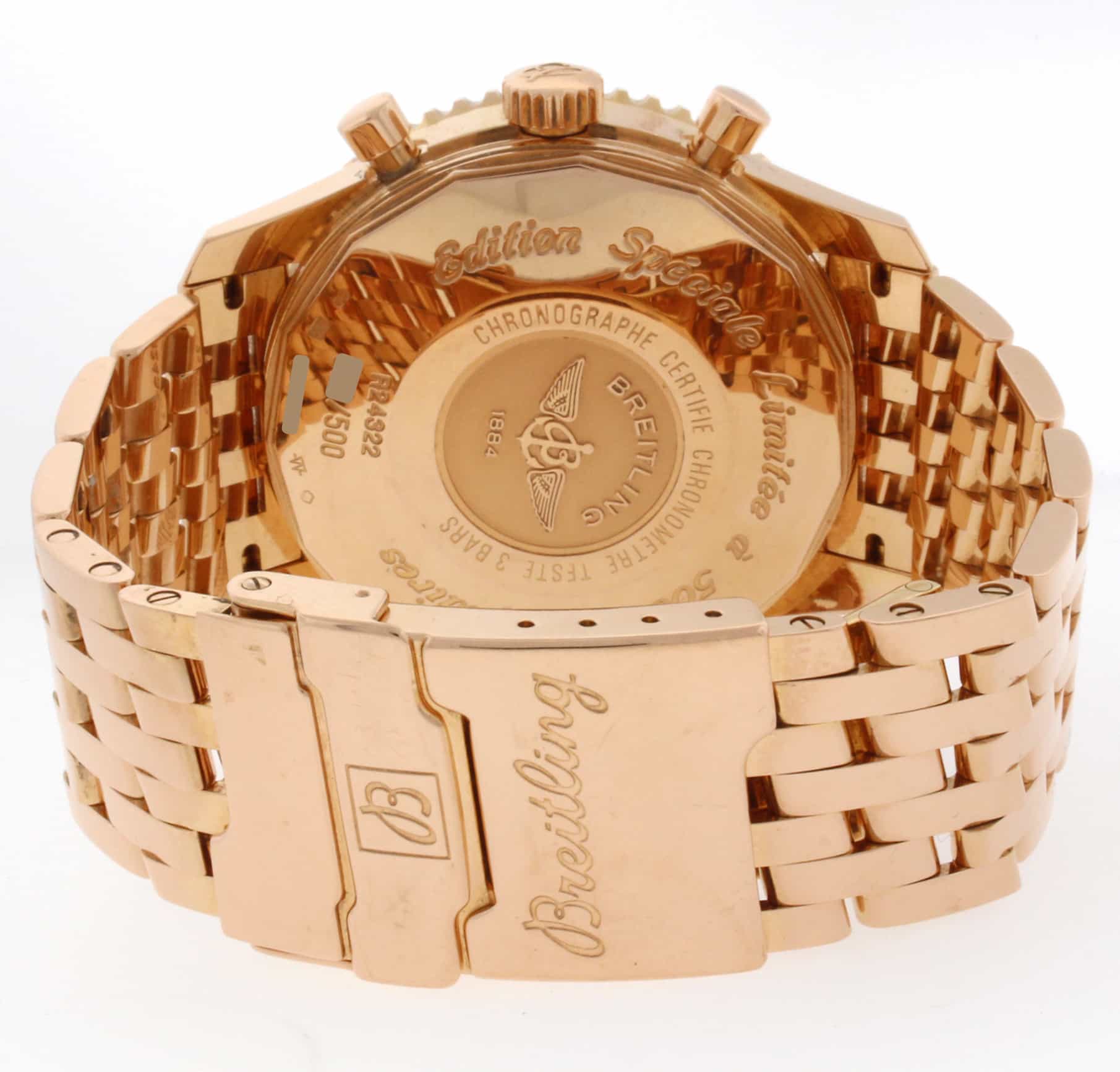 Breitling Navitimer World 18K Rose Gold Special Edition Watch R24322 - Image 7