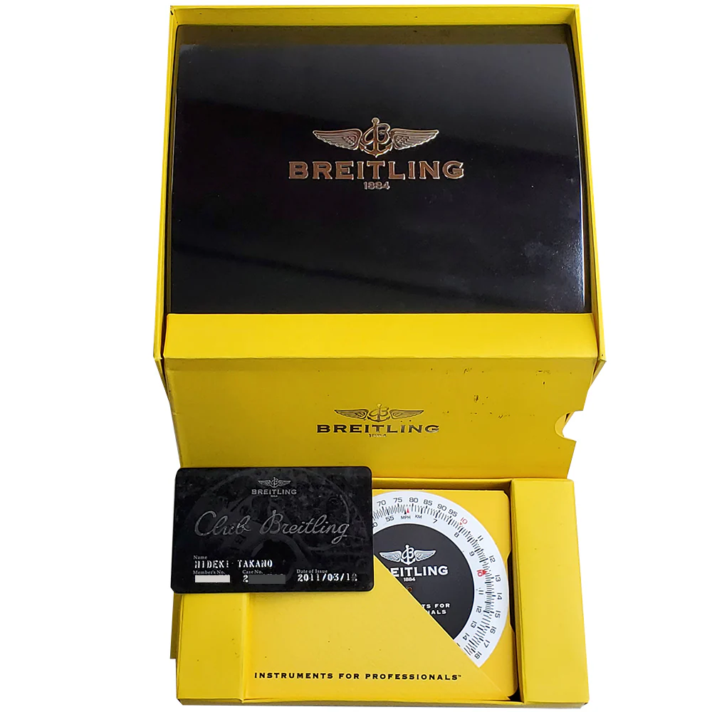 Breitling Navitimer World 46mm Chronograph GMT Black Dial Steel Watch A24322 Box Papers - Image 6