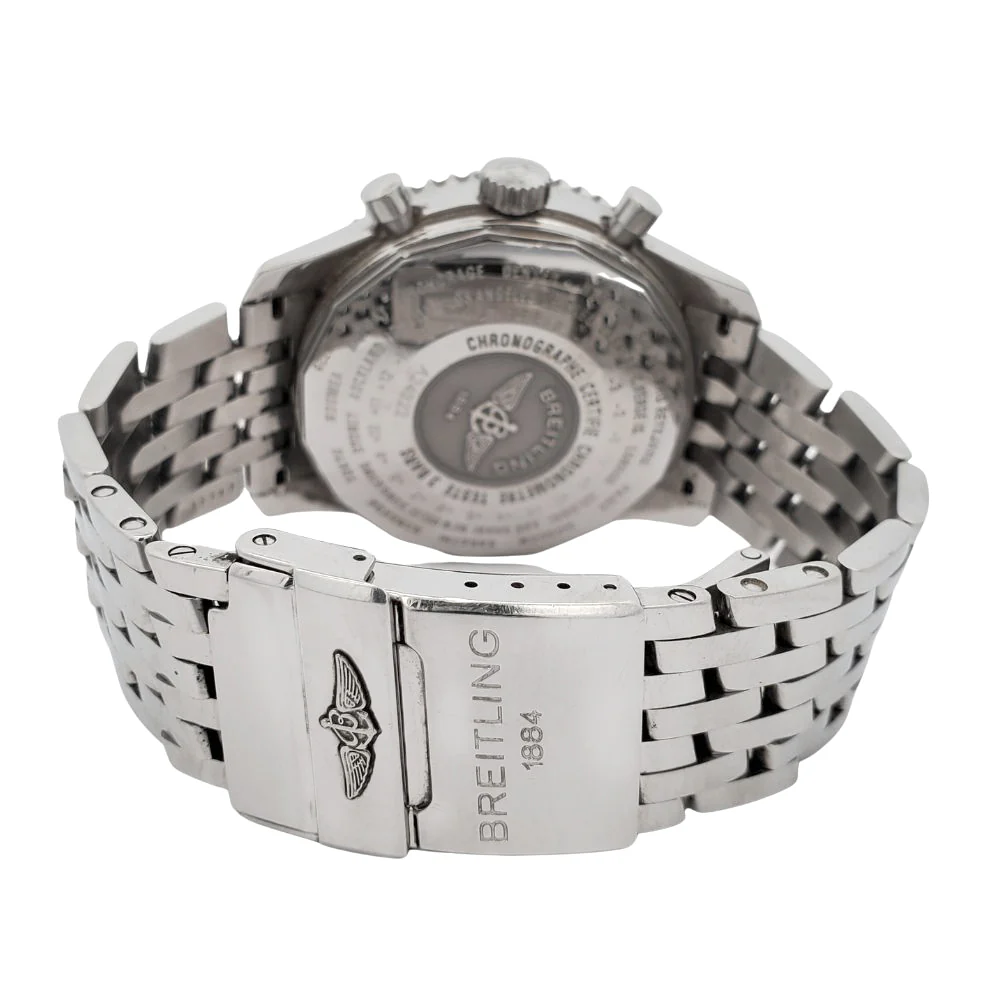 Breitling Navitimer World 46mm Chronograph GMT Steel Watch A24322 Box Papers - Image 5