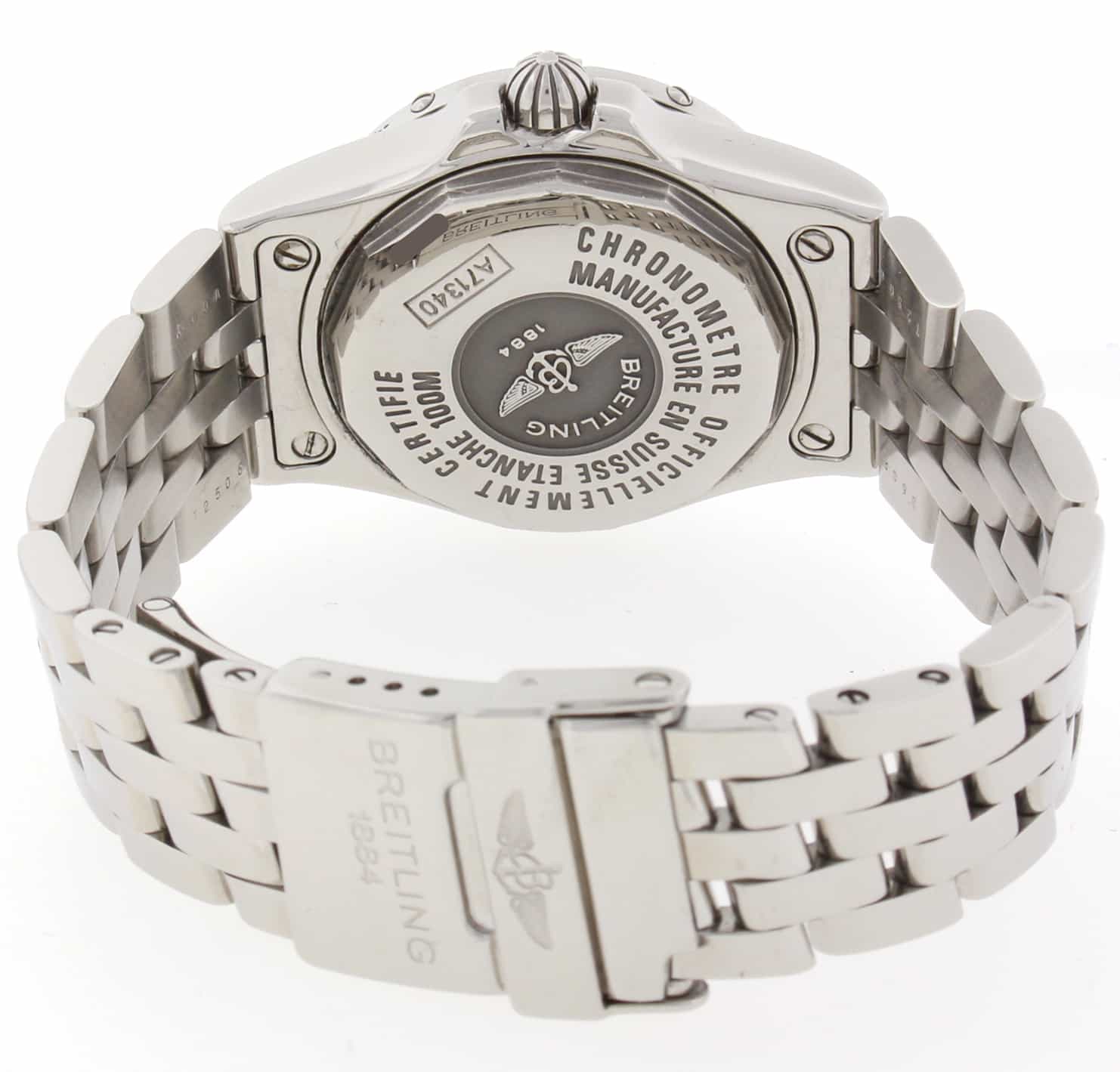 Breitling Starliner Original Diamond Pink Mother of Pearl Dial Ladies Watch A71340 - Image 7