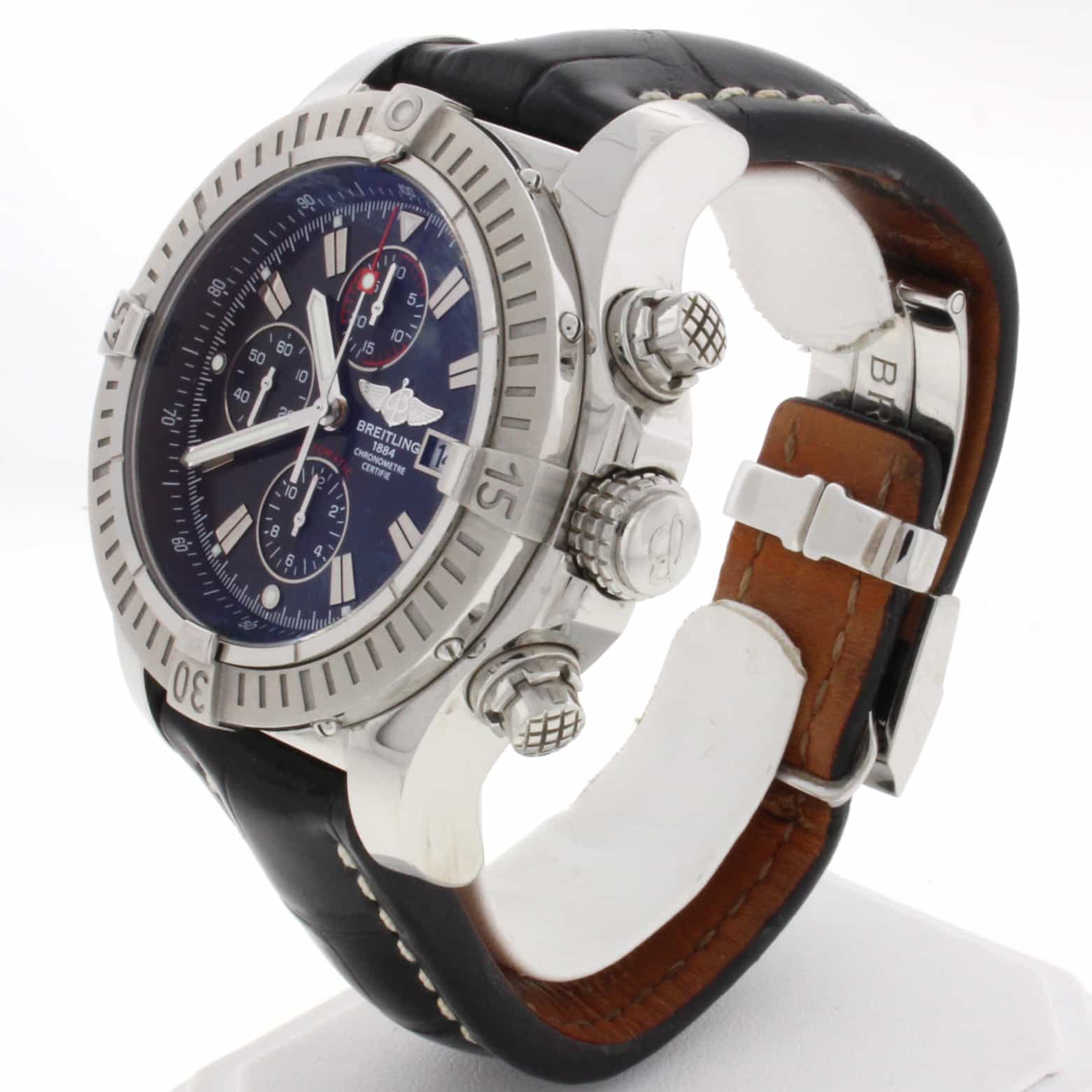 Breitling Super Avenger 49MM Chronograph Automatic Stainless Steel Mens Watch A13370 - Image 5