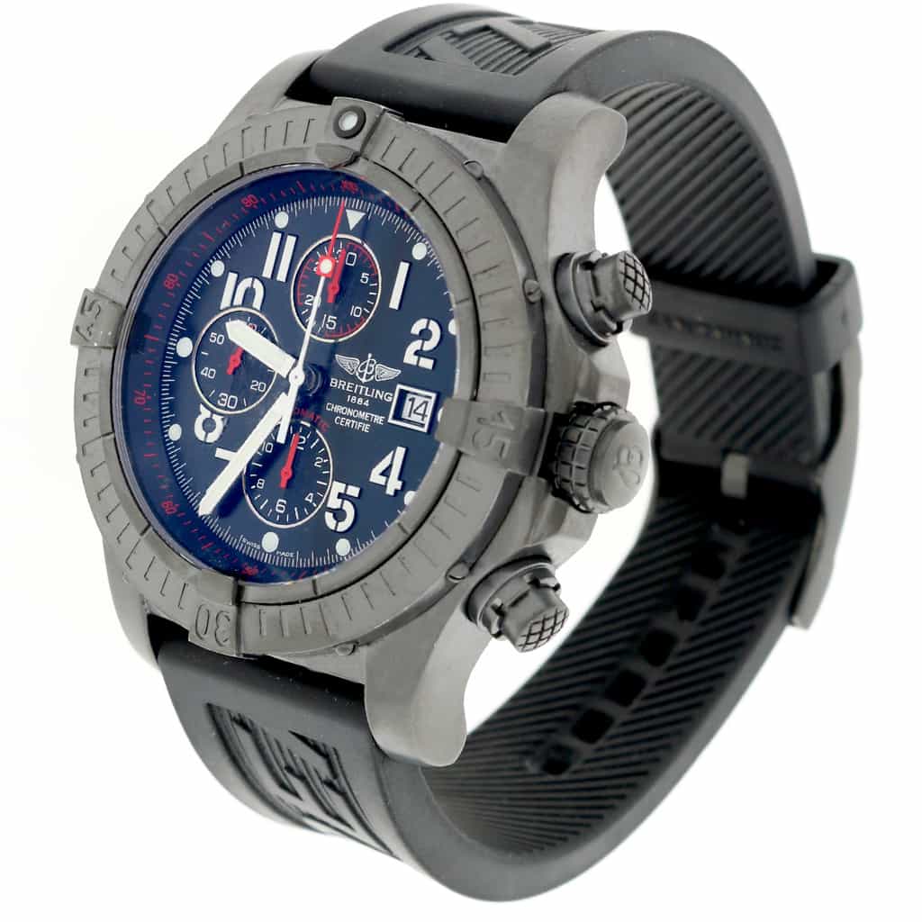 Breitling Super Avenger Blacksteel Chronograph 48MM Automatic Mens Limited Edition Watch M13370 - Image 3