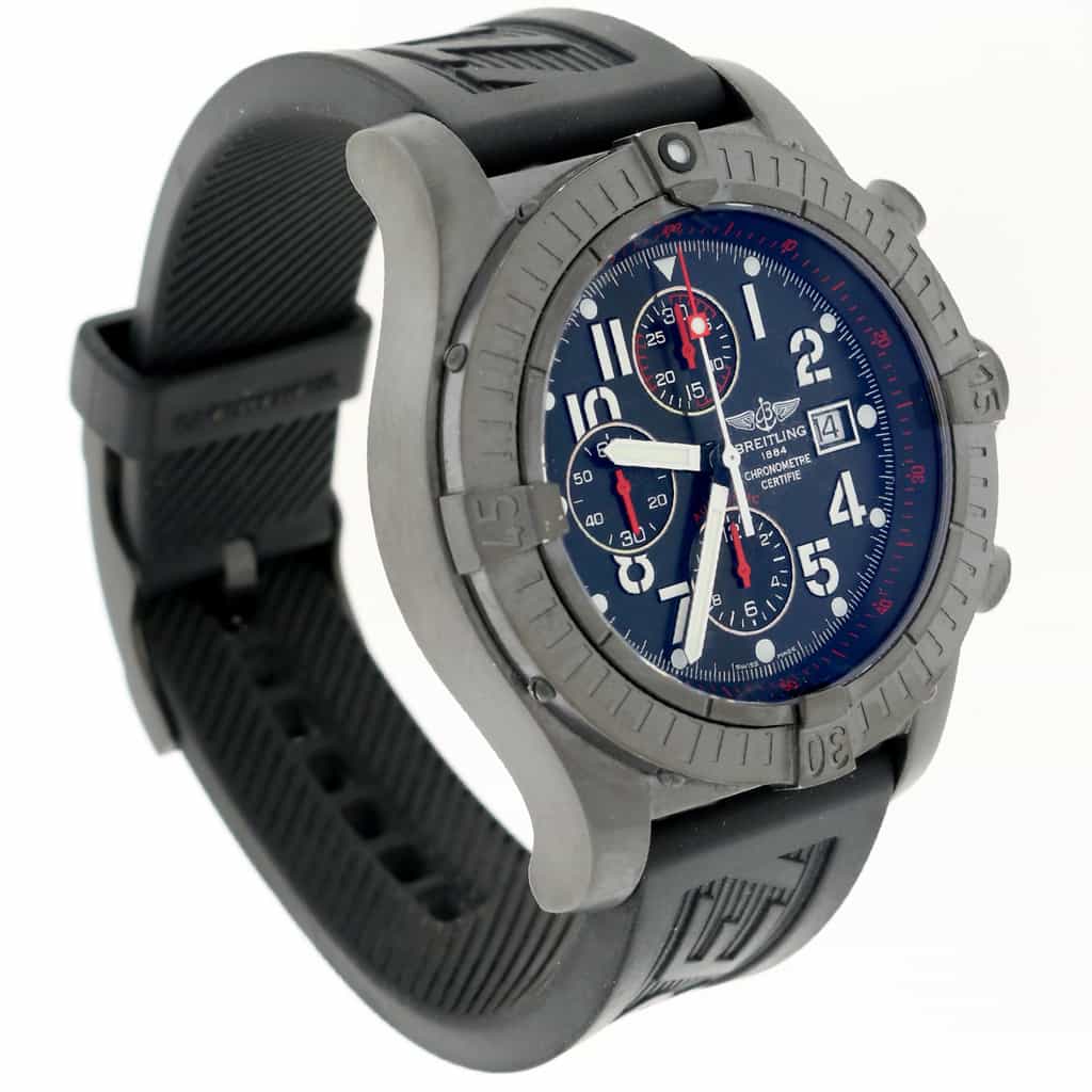 Breitling Super Avenger Blacksteel Chronograph 48MM Automatic Mens Limited Edition Watch M13370 - Image 4
