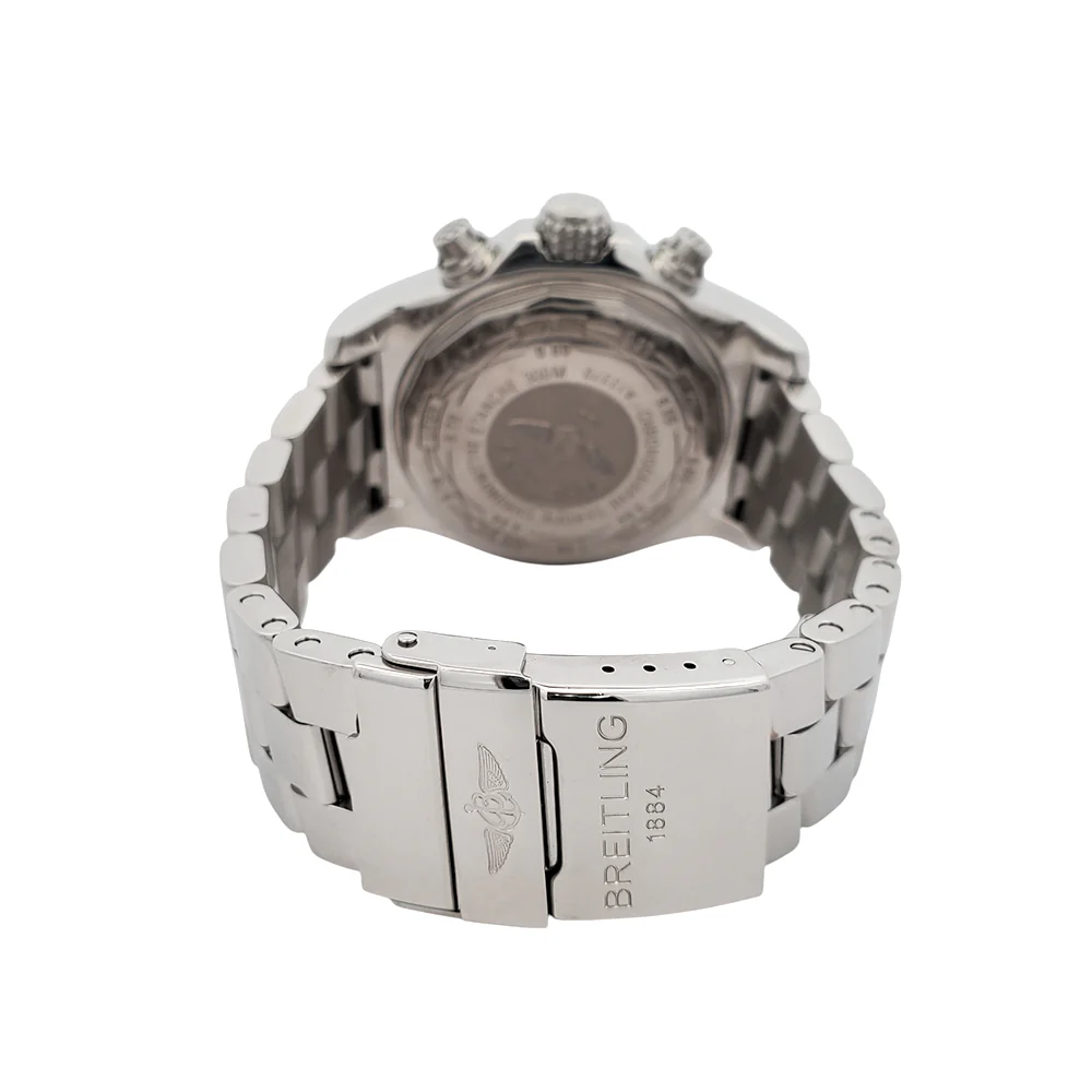 Breitling Super Avenger Chronograph 48mm Black Dial Steel Watch A13370 Box Papers - Image 7