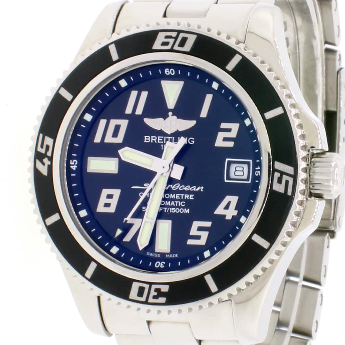 Breitling SuperOcean 42 Black Dial Automatic Stainless Steel Mens Watch A17364 - Image 3