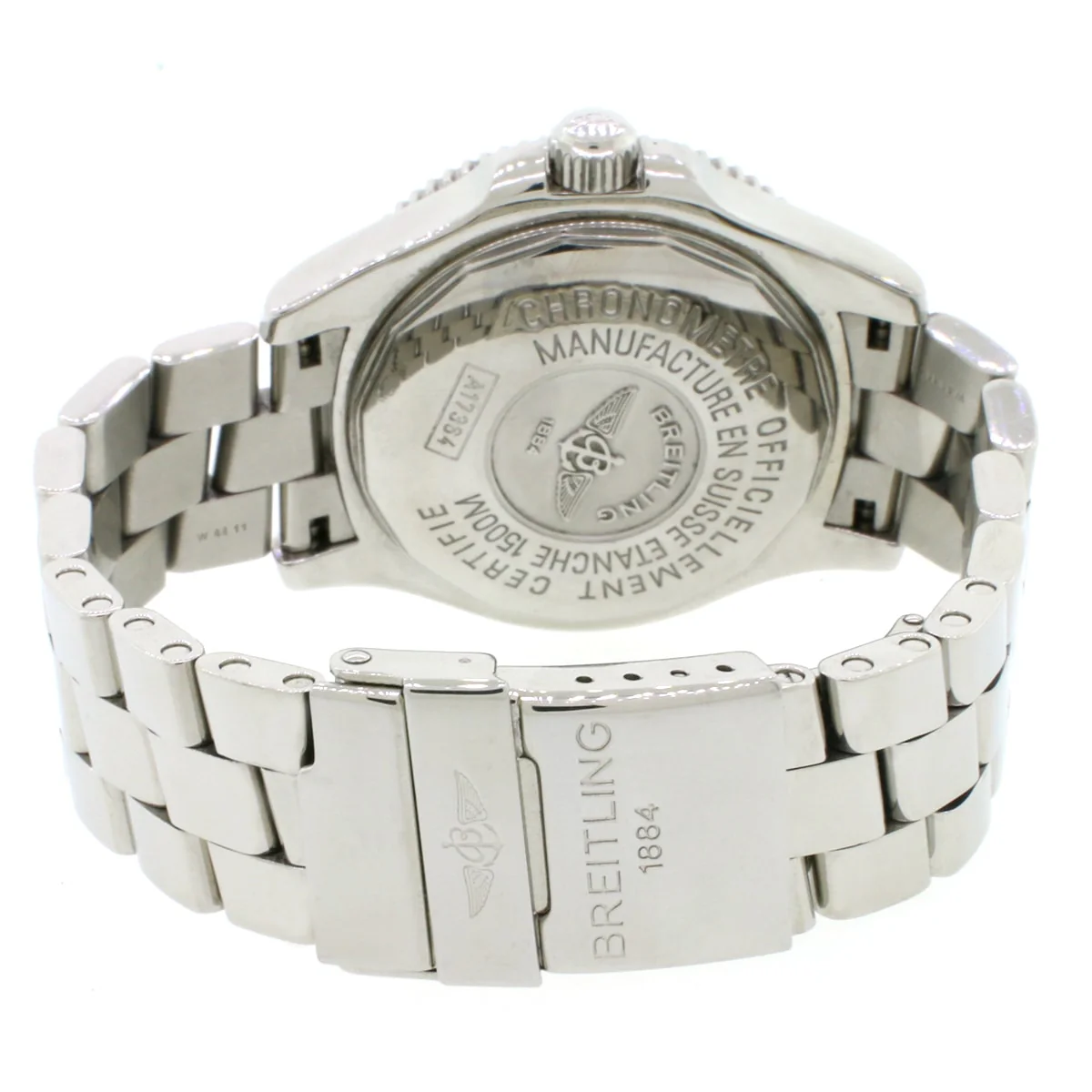 Breitling SuperOcean 42 Black Dial Automatic Stainless Steel Mens Watch A17364 - Image 5