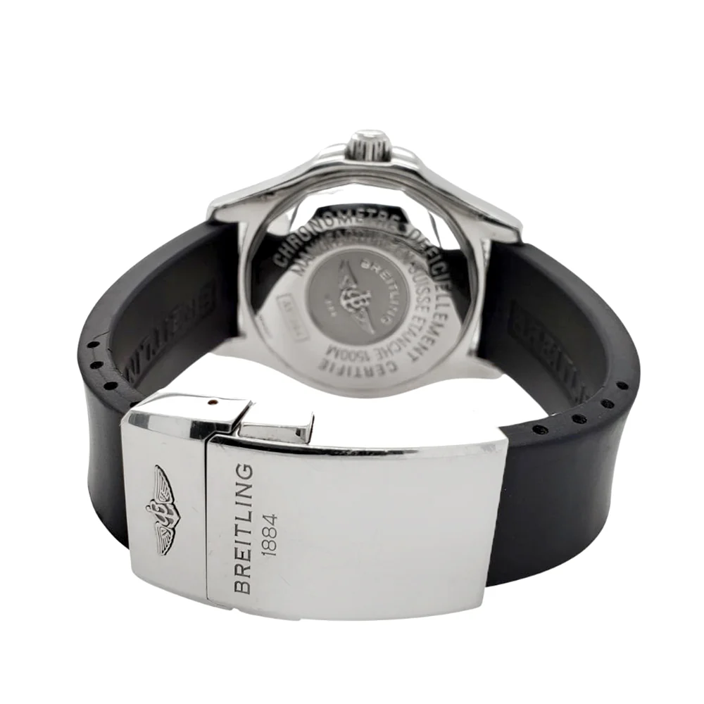 Breitling SuperOcean 42mm Black Dial Stainless Steel Watch A17364 - Image 4