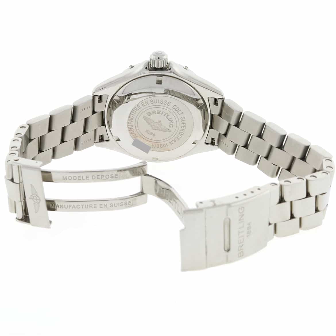 Breitling SuperOcean 42MM Blue Arabic Dial Automatic Stainless Steel Mens Watch A17040 - Image 5