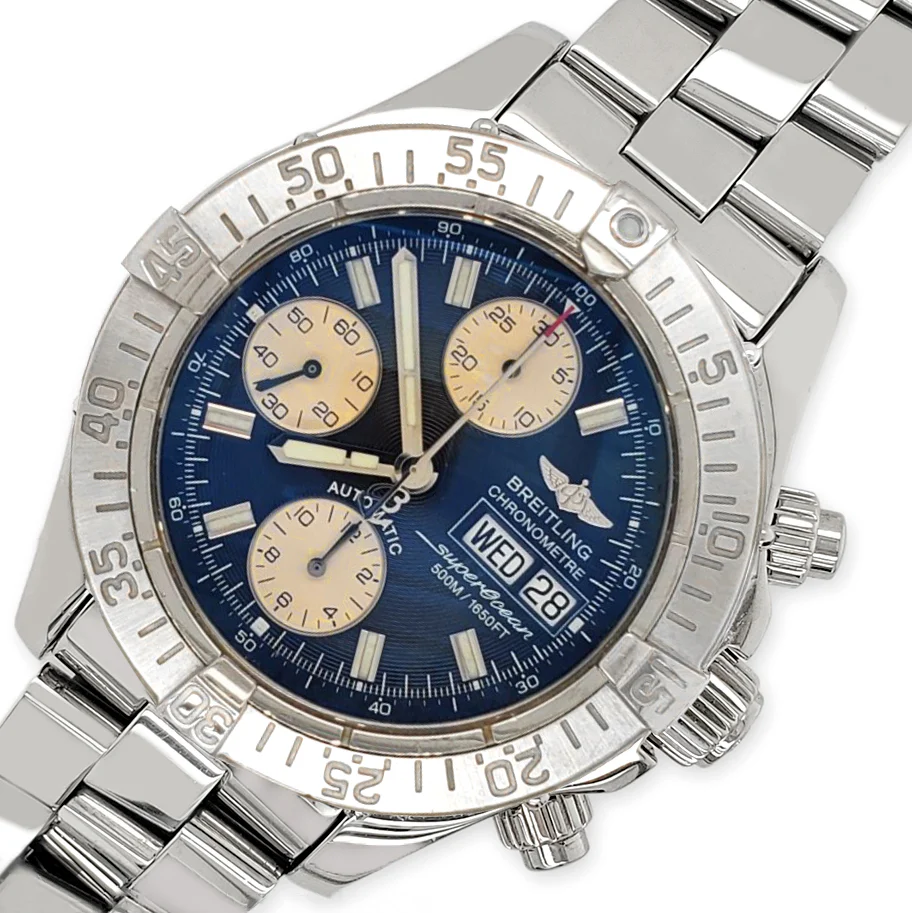 Breitling Superocean Chronograph II 42MM Black Dial Mens Watch A13340 - Image 2