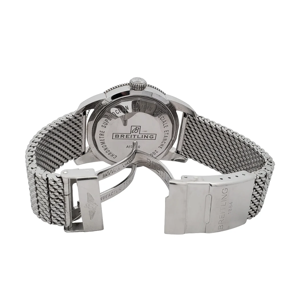 Breitling SuperOcean Heritage 46mm Brown Dial Bronze Bezel Stainless Steel Watch A17320 - Image 6
