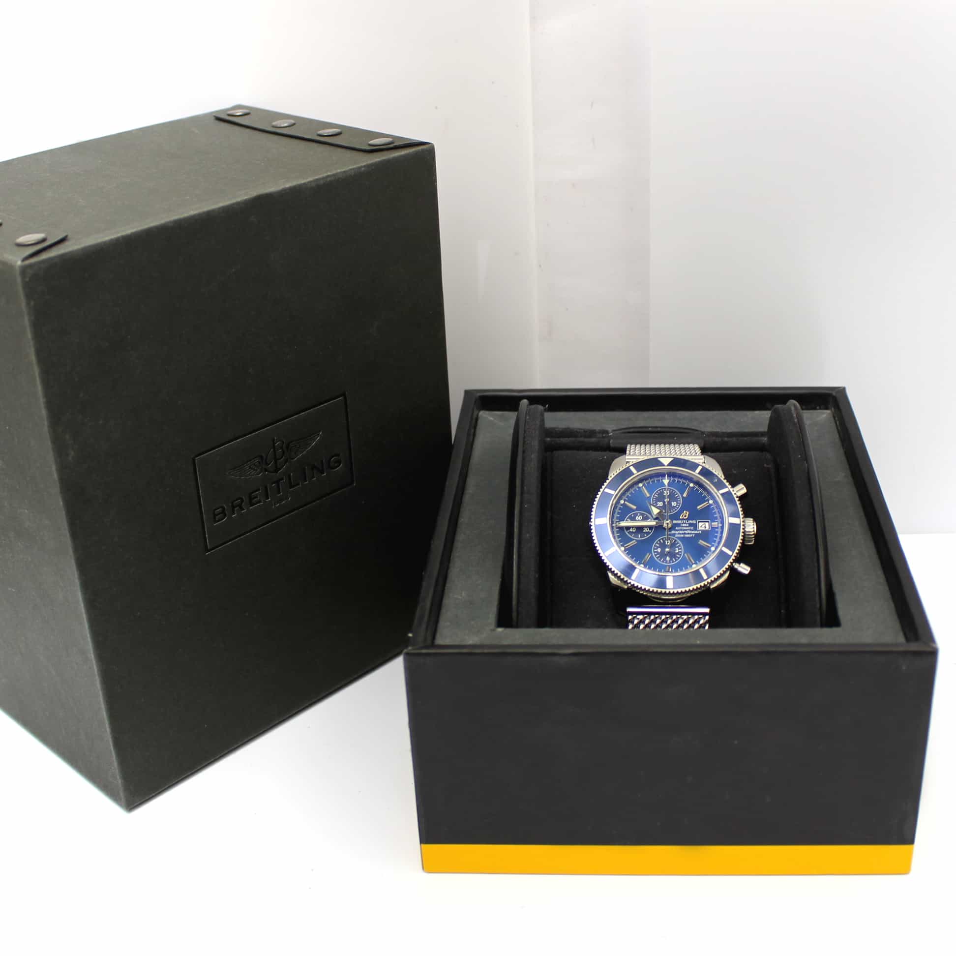 Breitling SuperOcean Heritage Chronograph 46MM Automatic Stainless Steel Mens Watch A13320 - Image 3