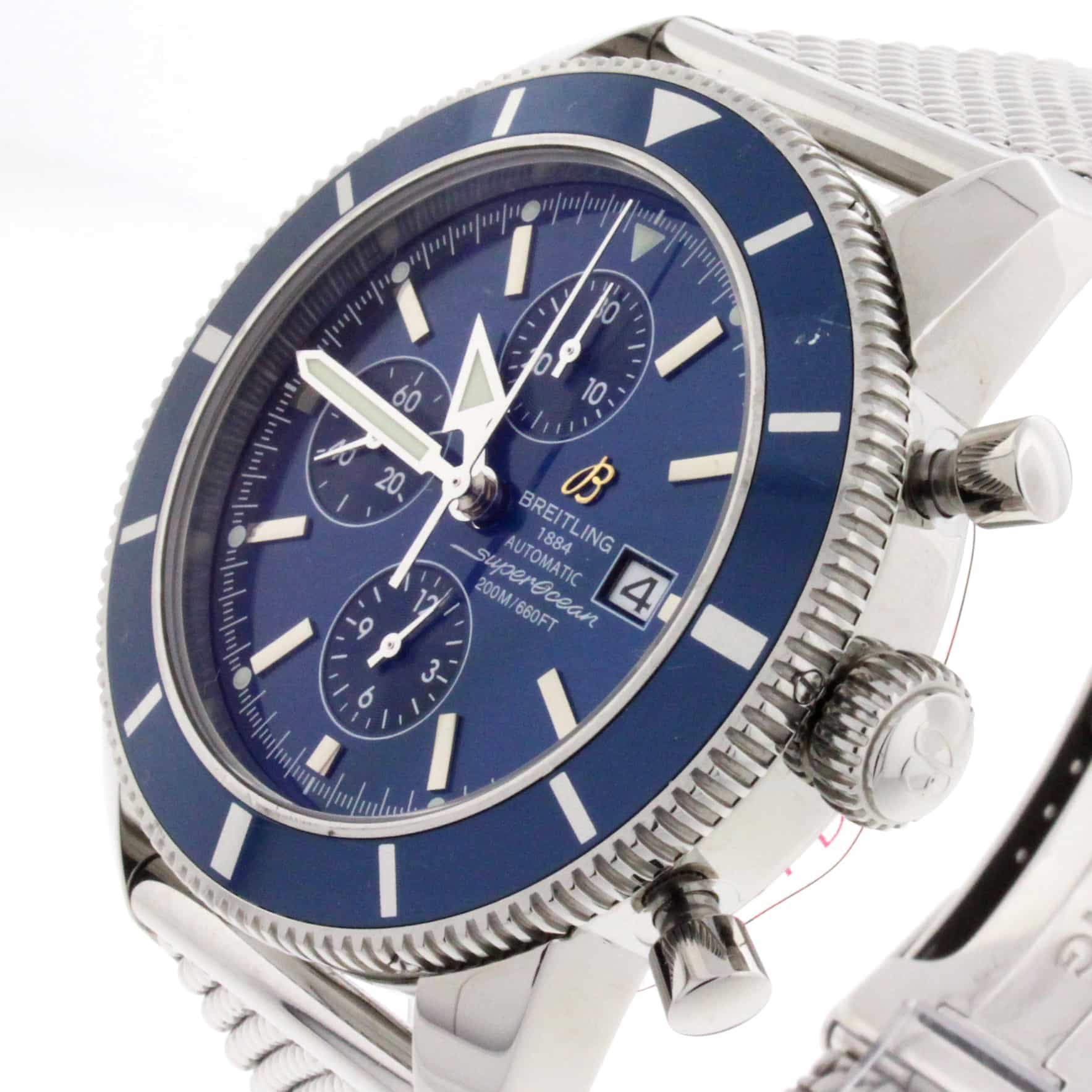 Breitling SuperOcean Heritage Chronograph 46MM Automatic Stainless Steel Mens Watch A13320 - Image 4