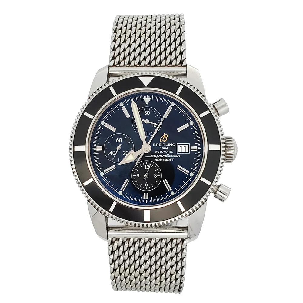 Breitling SuperOcean Heritage Chronograph 46mm Black Dial Stainless Steel Watch A13320 - Image 3