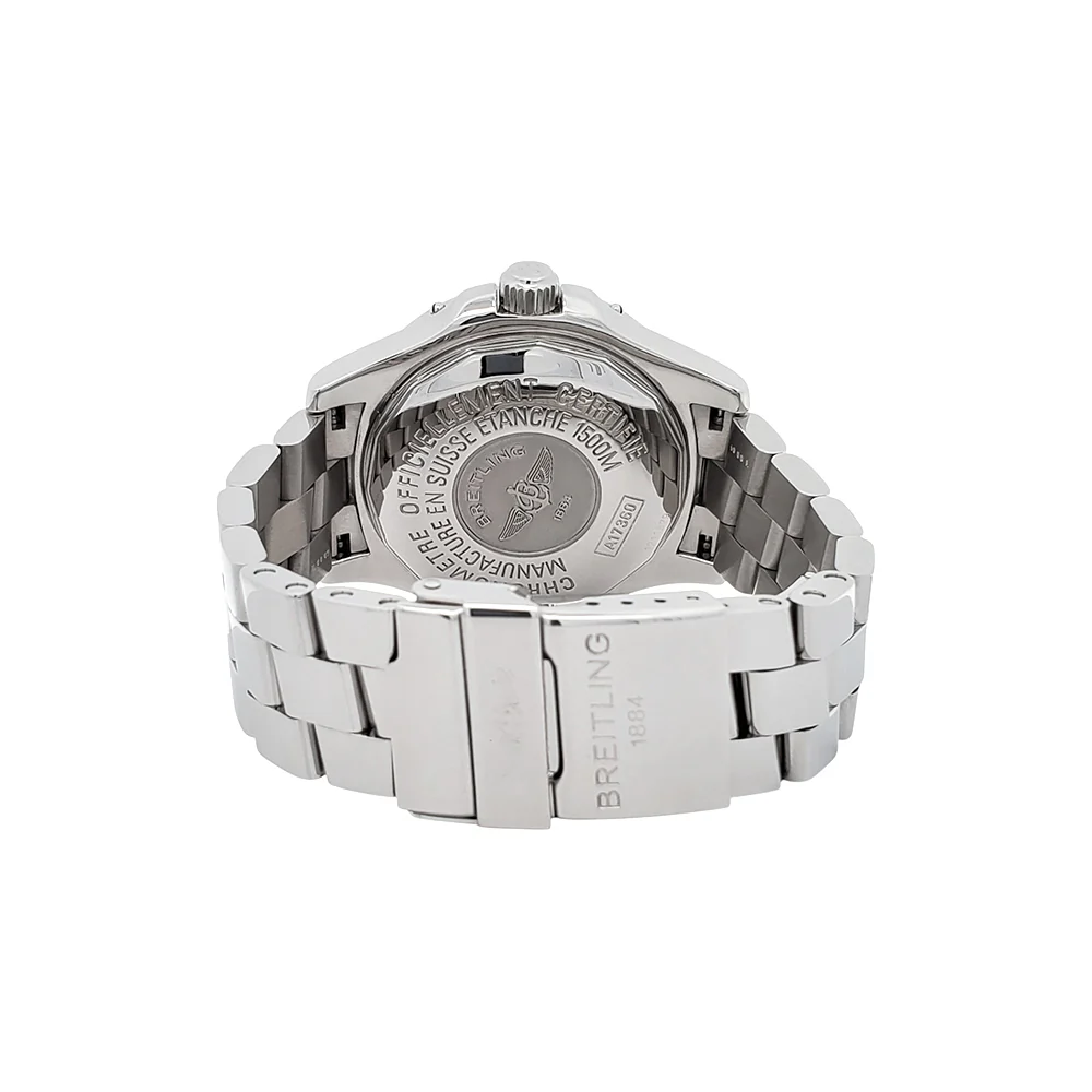 Breitling Superocean Steelfish 42mm Black Arabic Dial Steel Watch A17360 - Image 5
