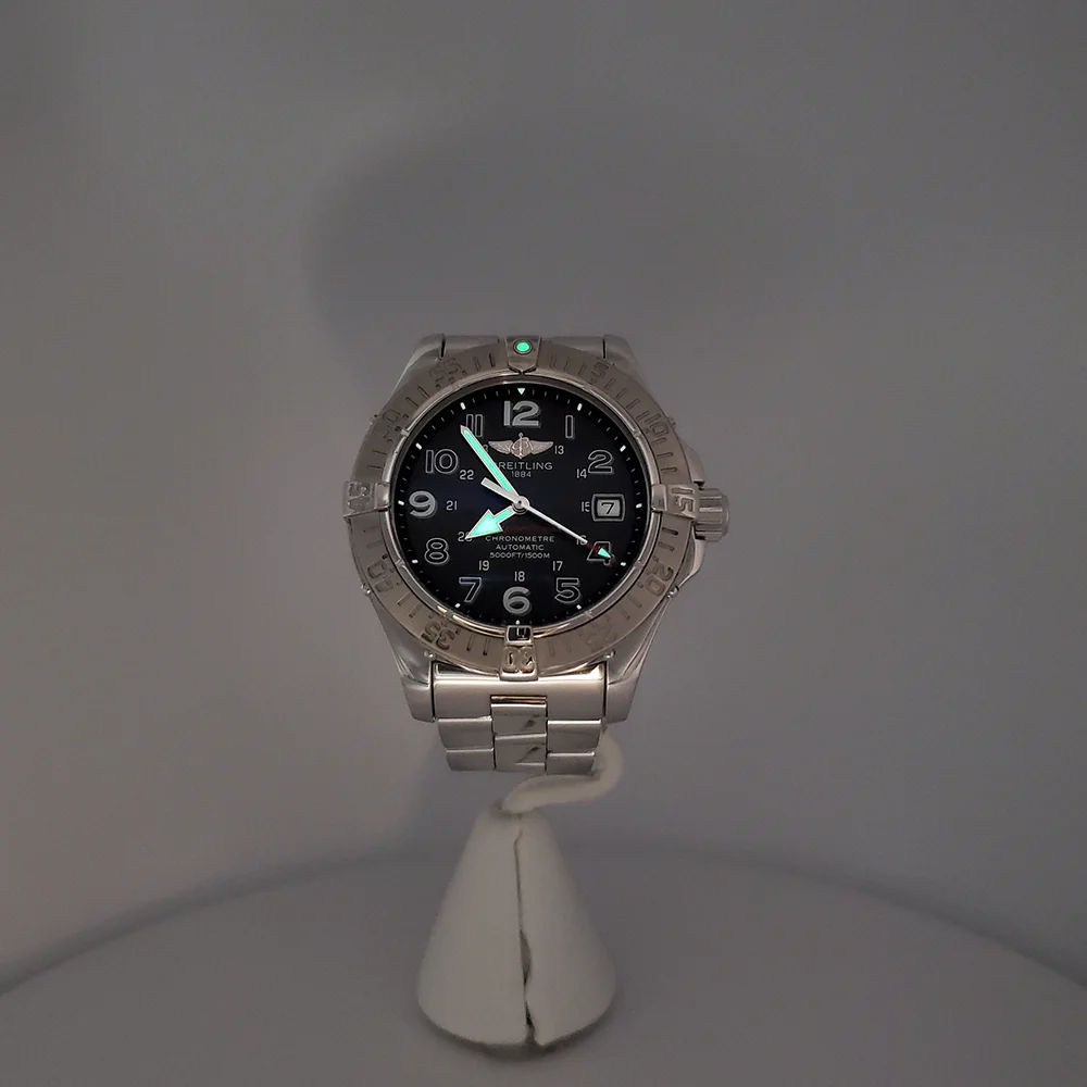 Breitling Superocean Steelfish 42mm Black Arabic Dial Steel Watch A17360 - Image 7
