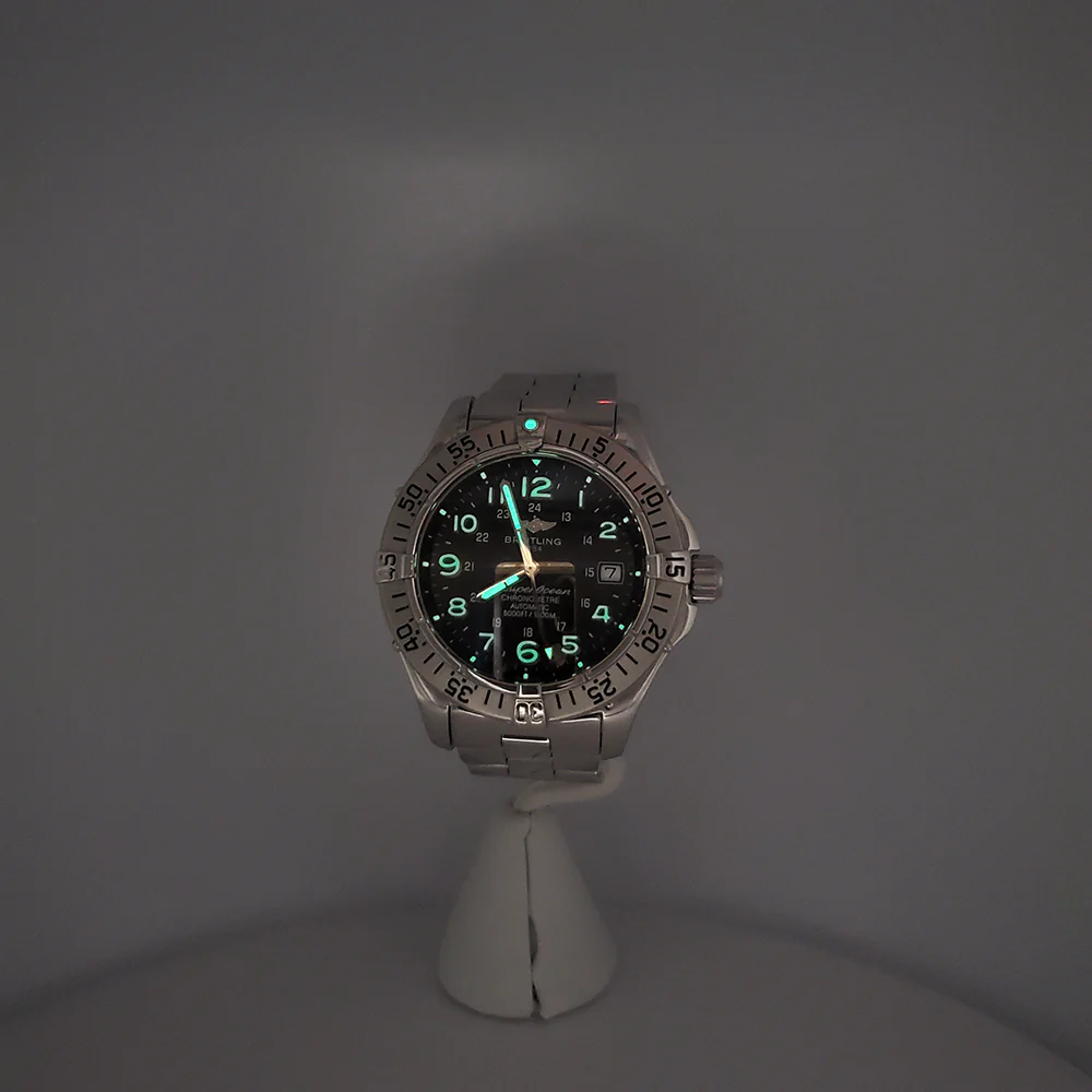 Breitling Superocean Steelfish 42mm Black Arabic Dial Steel Watch A17360 - Image 7