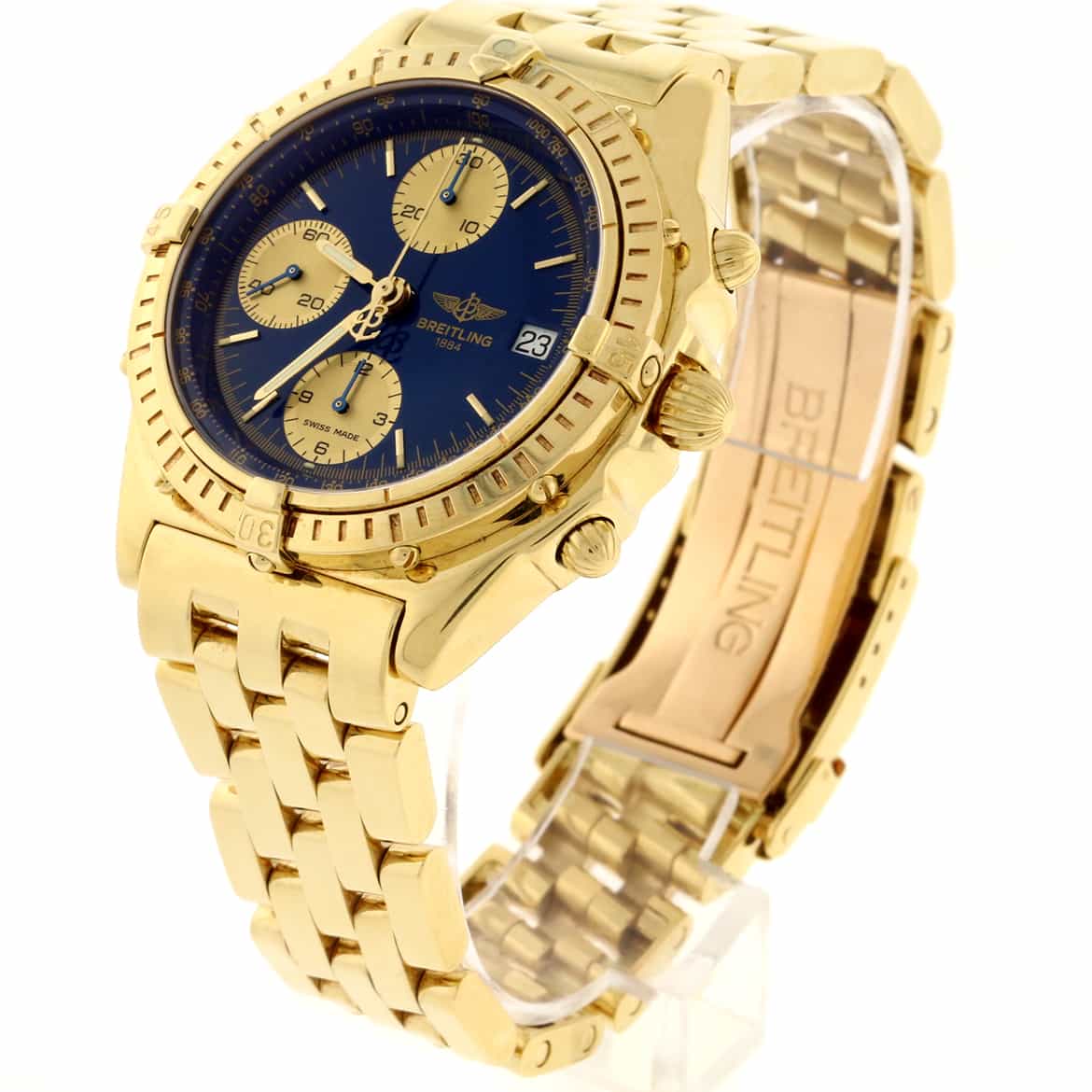 Breitling Windrider Chronomat 18K Yellow Gold Chronograph Automatic 39MM Mens Watch K13048 - Image 2