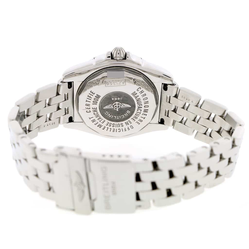 Breitling Windrider Cockpit Ladies Factory MOP Diamond Dial 32MM Watch A71356 - Image 7