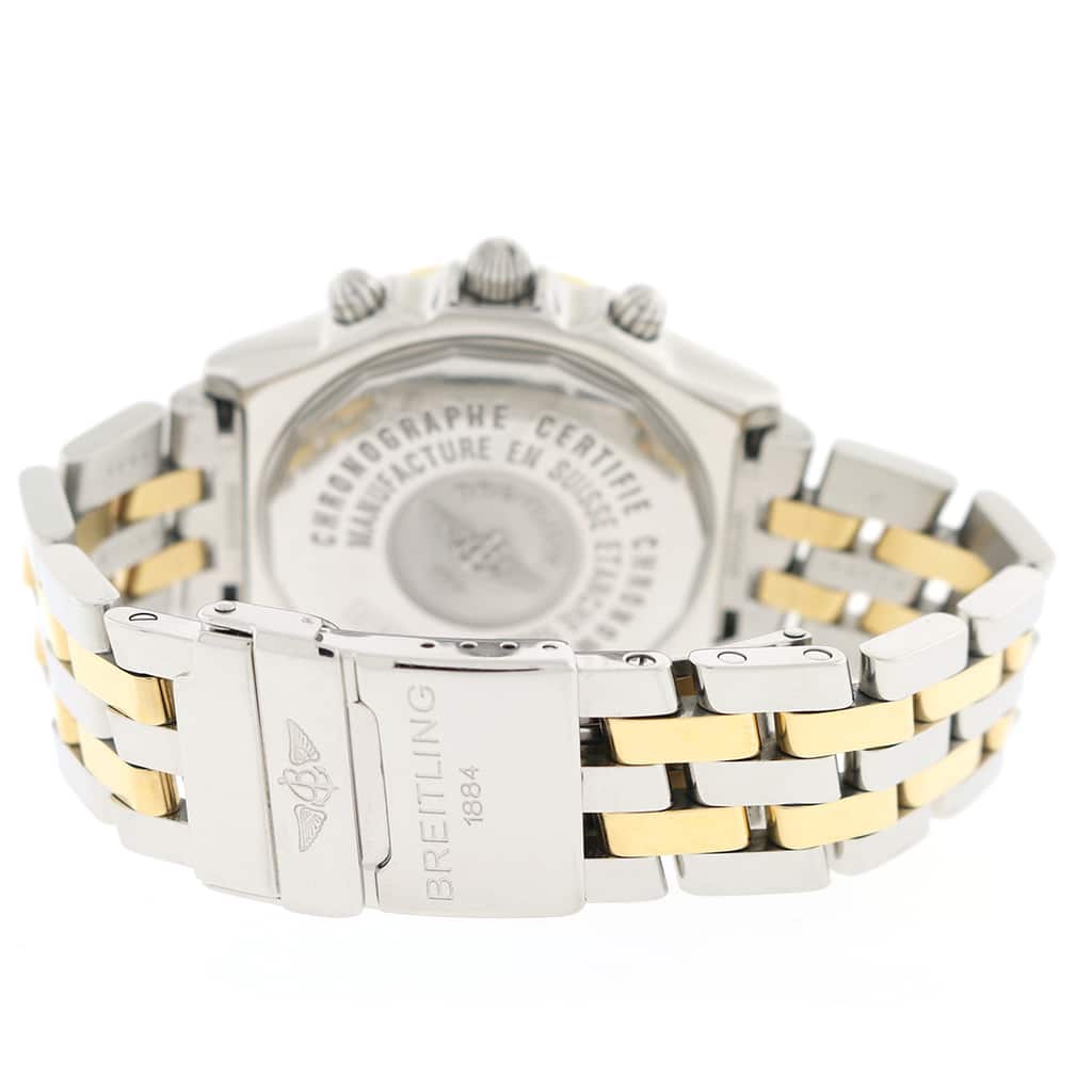 Breitling Windrider Crosswind 2-Tone Gold/Steel 43MM White Roman Dial Chronograph Automatic Mens Watch D13355 - Image 6