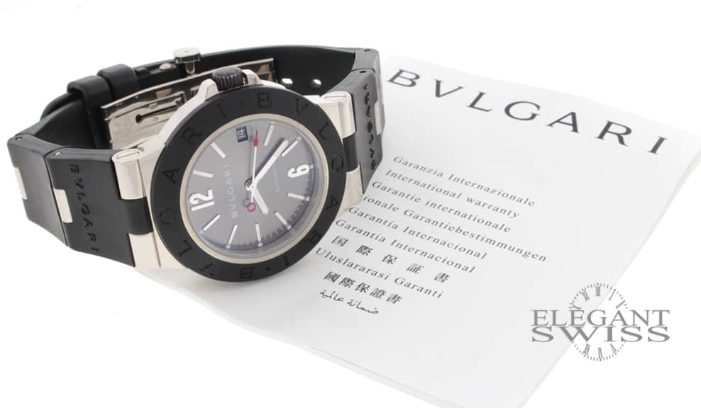 Bvlgari Diagono 18K White Gold 38MM Automatic Mens Watch ALW38G - Image 3