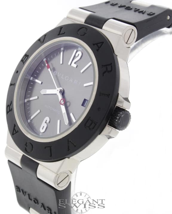 Bvlgari Diagono 18K White Gold 38MM Automatic Mens Watch ALW38G - Image 4