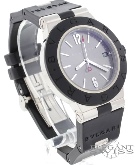 Bvlgari Diagono 18K White Gold 38MM Automatic Mens Watch ALW38G - Image 5