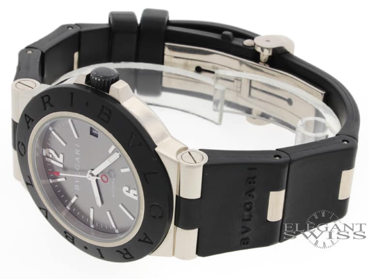 Bvlgari Diagono 18K White Gold 38MM Automatic Mens Watch ALW38G - Image 8