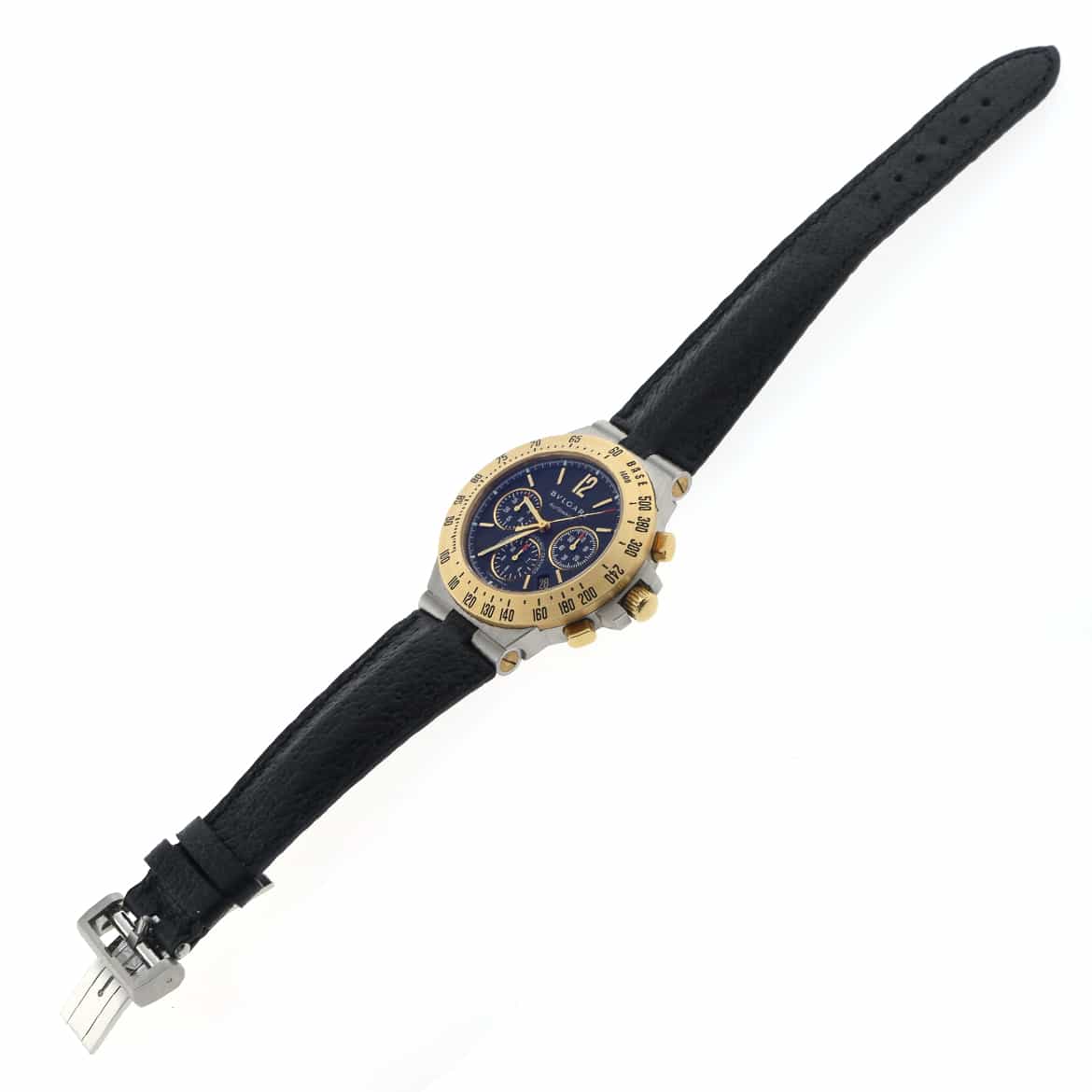 Bvlgari Diagono Chronograph 2-Tone 18K Yellow Gold & Stainless Steel Automatic Mens Watch CH 40 SG TA - Image 7