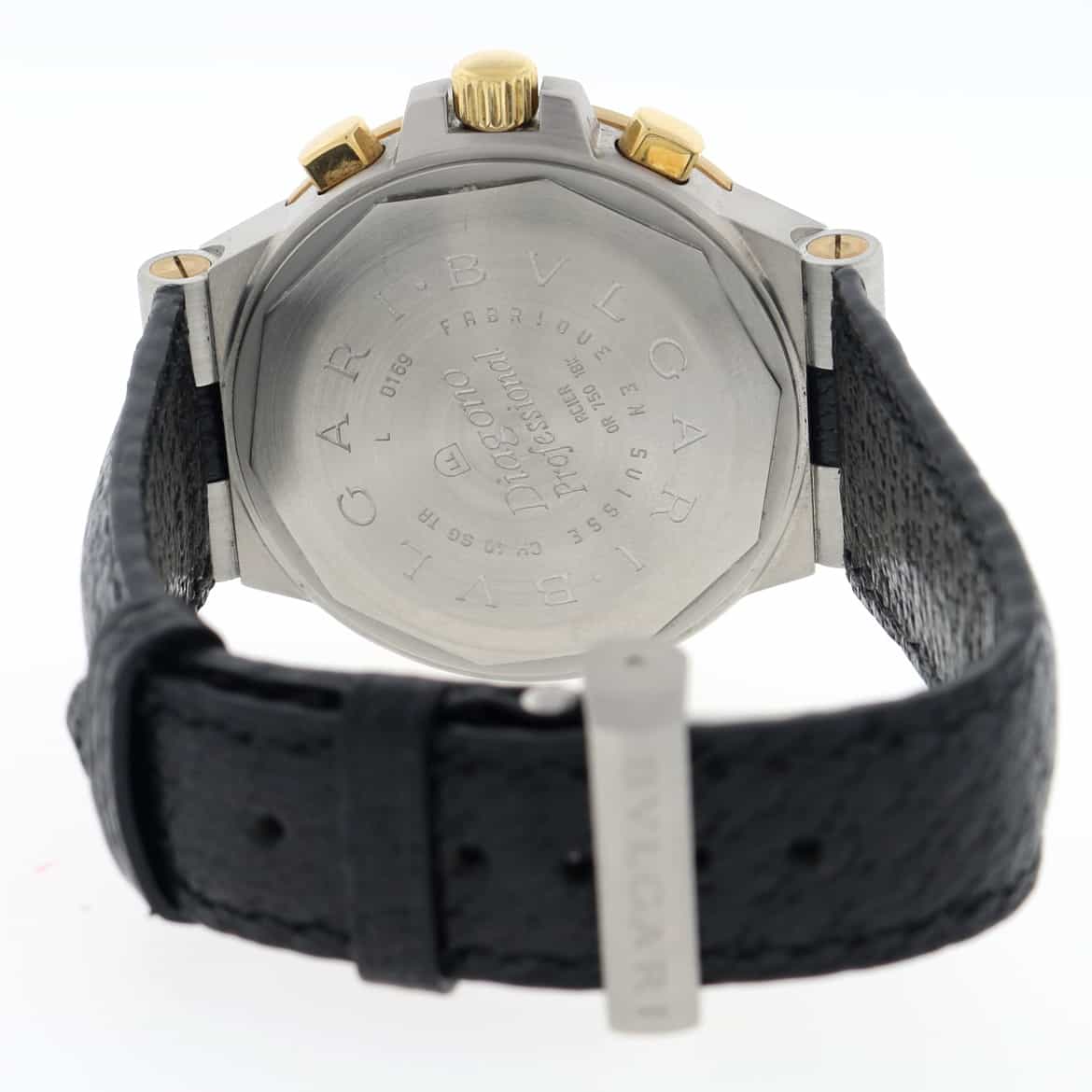 Bvlgari Diagono Chronograph 2-Tone 18K Yellow Gold & Stainless Steel Automatic Mens Watch CH 40 SG TA - Image 8