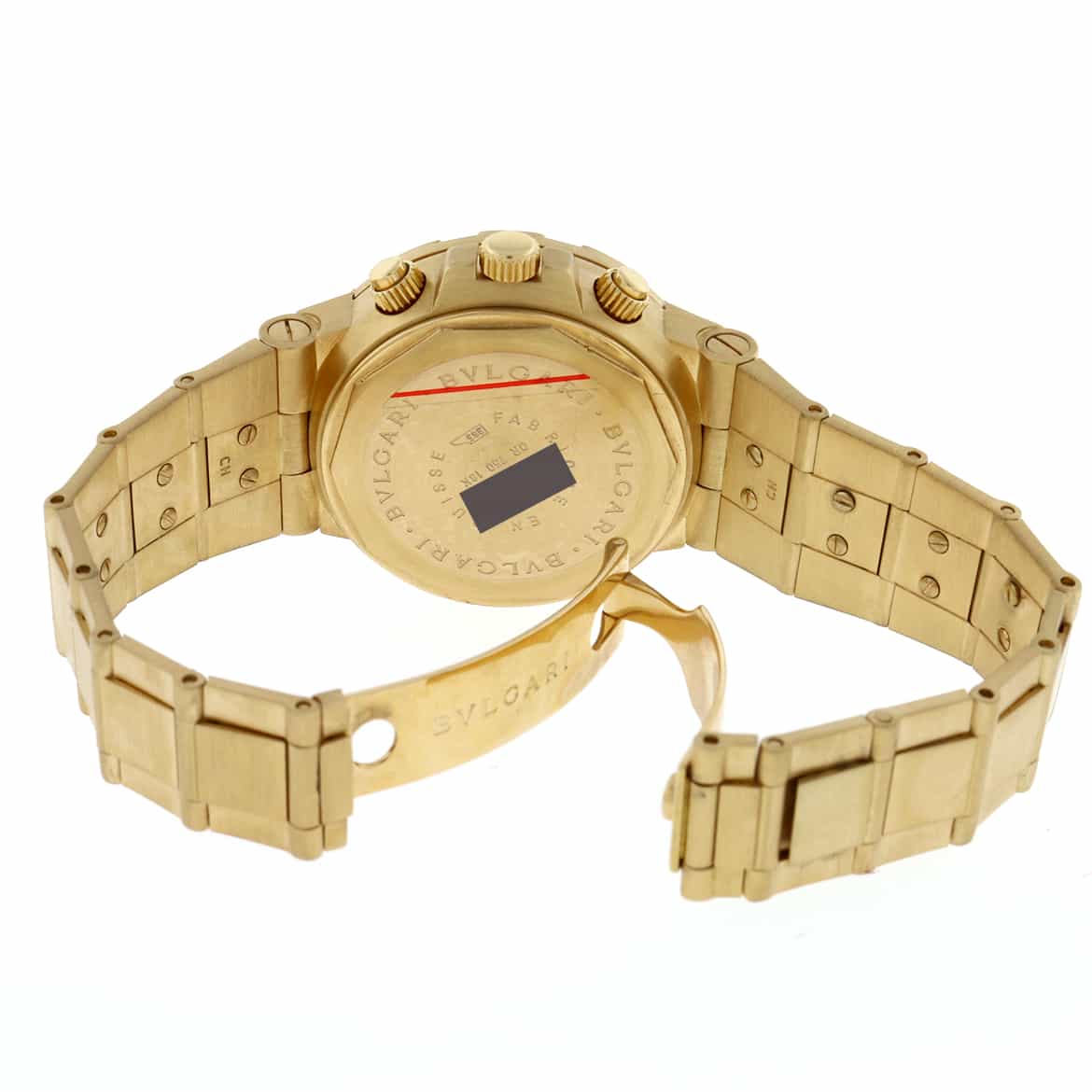Bvlgari Diagono Scuba 18K Yellow Gold Chronograph 38MM Automatic Mens Watch SC 38 G - Image 9