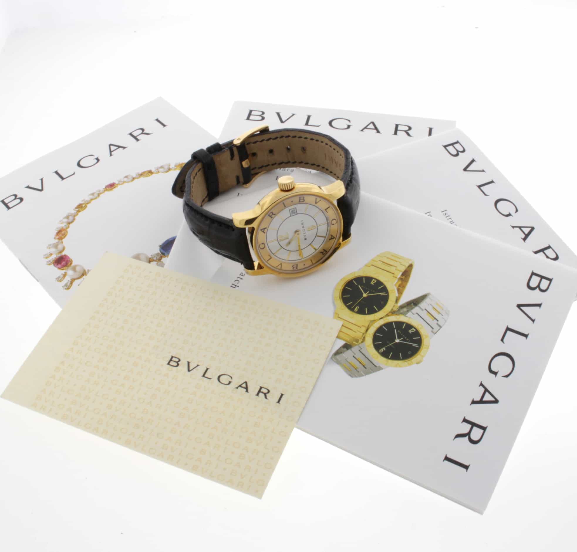 Bvlgari Solotempo 18K Yellow Gold Ladies Watch ST29G - Image 3