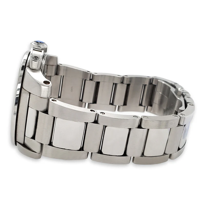 Calibre De Cartier 42mm Silver Dial Stainless Steel Watch 3389 Box Papers - Image 3