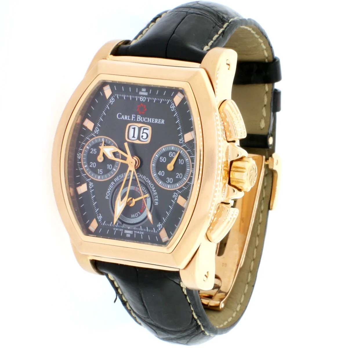Carl F. Bucherer Patravi T-Graph 00.10615.03.33.01 Mens Watch w/Box&Booklet