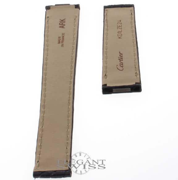 Cartier Alligator Leather Black 18.45mm Watch Strap Ref. KD1LZE24 - Image 3