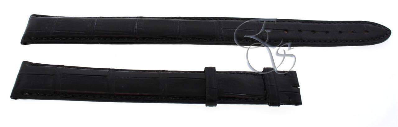 Cartier Alligator Leather Black 20 mm EXTRA LONG Watch Strap Band Model KD98ZK97 - Image 2